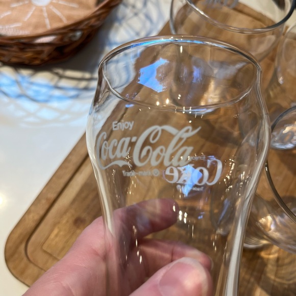 Set/4 Vintage drug store Coca-Cola glasses - Picture 4 of 10